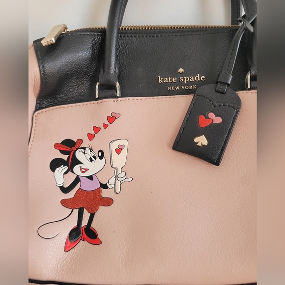 Kate Spade Black and Pink Minnie Mouse Satchel - Picture 2 of 8